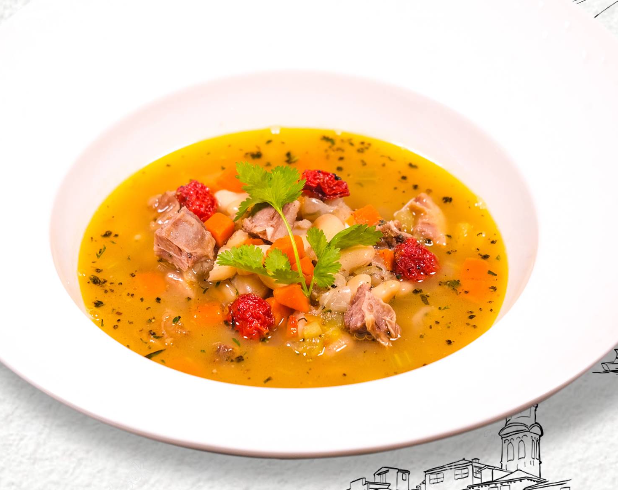 Фасолевый суп из молодого ягненка