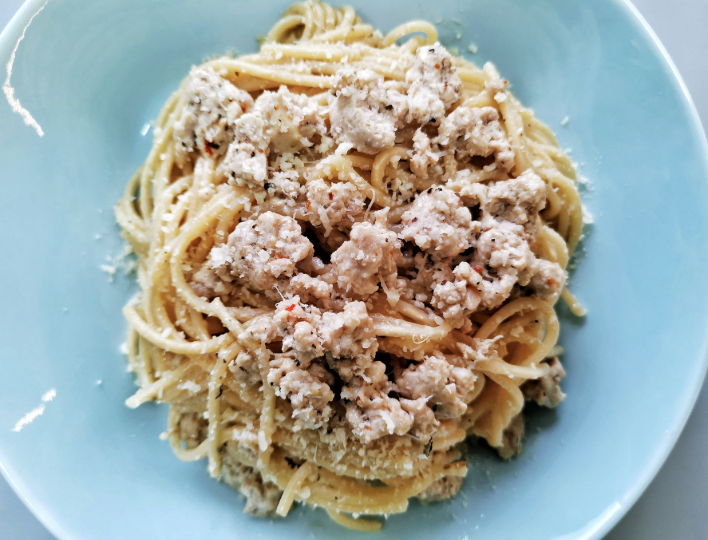 Спагетти с трюфельным соусом